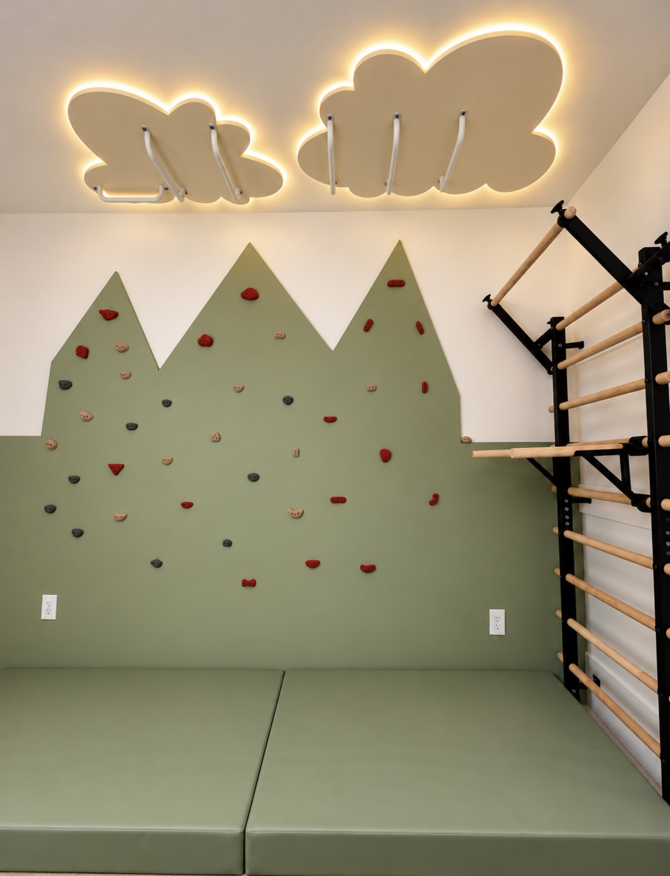 Custom indoor climbing wall
